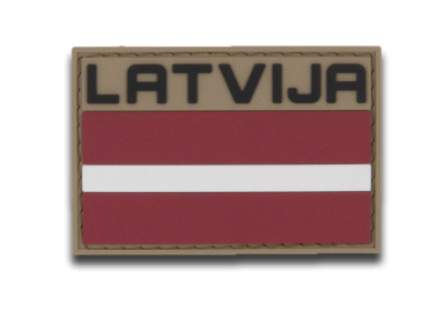 PVC uzšuve Latvija (smilšu/sarkana)
