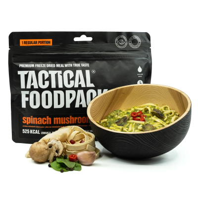 Tactical Foodpack sausā uzturdeva (makaroni ar spinātiem)