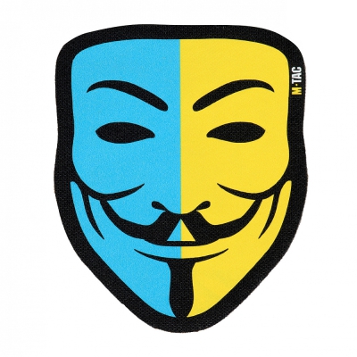 M-Tac uzšuve Anonymous (black/yellow/blue)