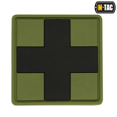 M-Tac uzšuve Medic Cross (olive/black)