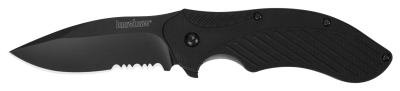 Nazis Kershaw CLASH BLACK BLADE SERRATED