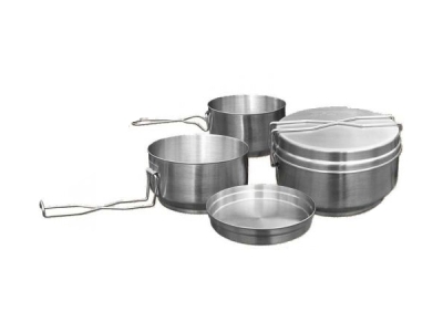 Trauku komplekts ceļojumiem no nerūsējoša tērauda