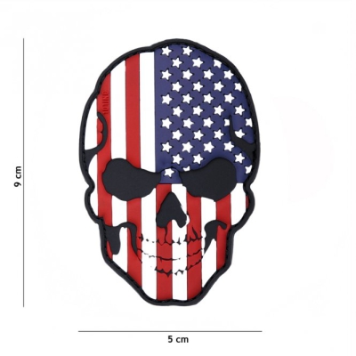 Uzšuve PVC Skull USA