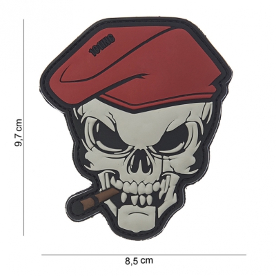 Uzšuve Skull Cigar (brūns)