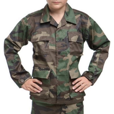 Bērnu kamuflāžas jaka BDU woodland