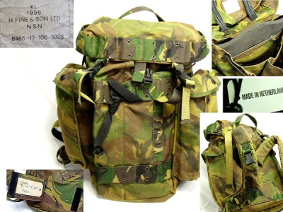 Holandiešu soma "1day-pack" woodland (lietota)