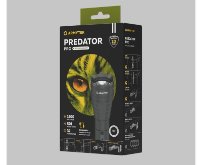 Lukturis ARMYTEK Predator Pro Tactical Flashlight