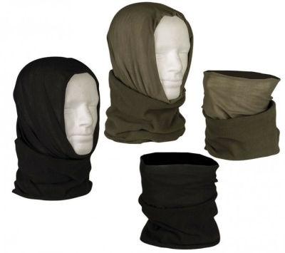 Daudzfunkcionāla flīsa šalle Mil-tec PES (melna)