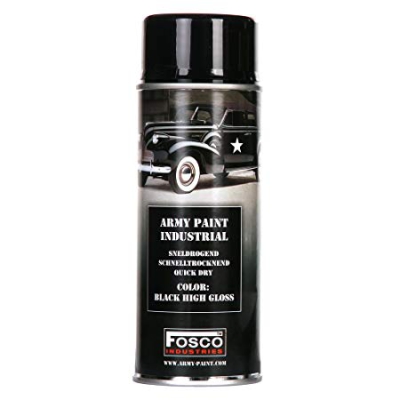 Maskēšanās krāsa aerosols 400ml (spīdīgi melna)