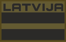 Uzšuve Latvija LU (khaki)